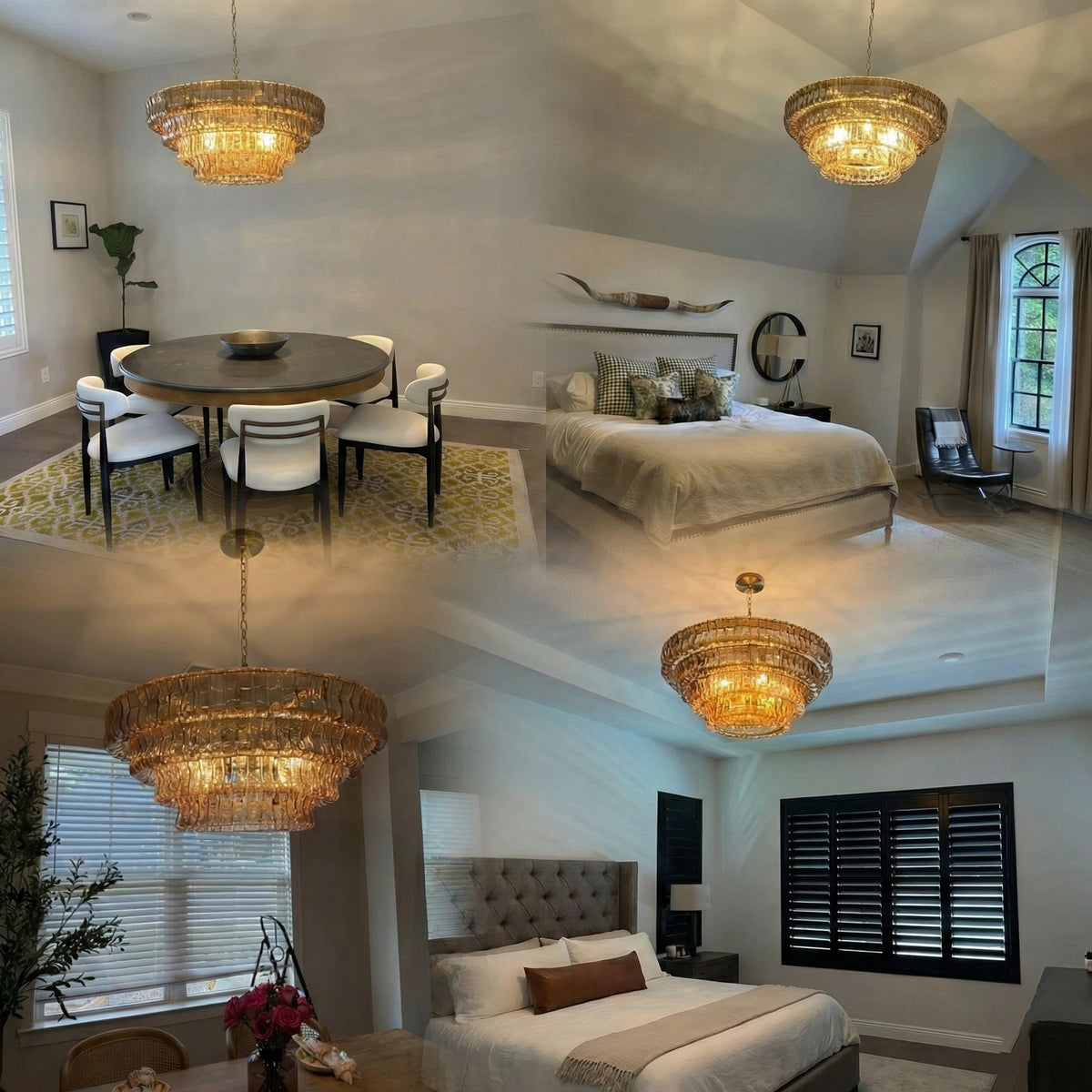 Ghiaccio Round Chandelier Light