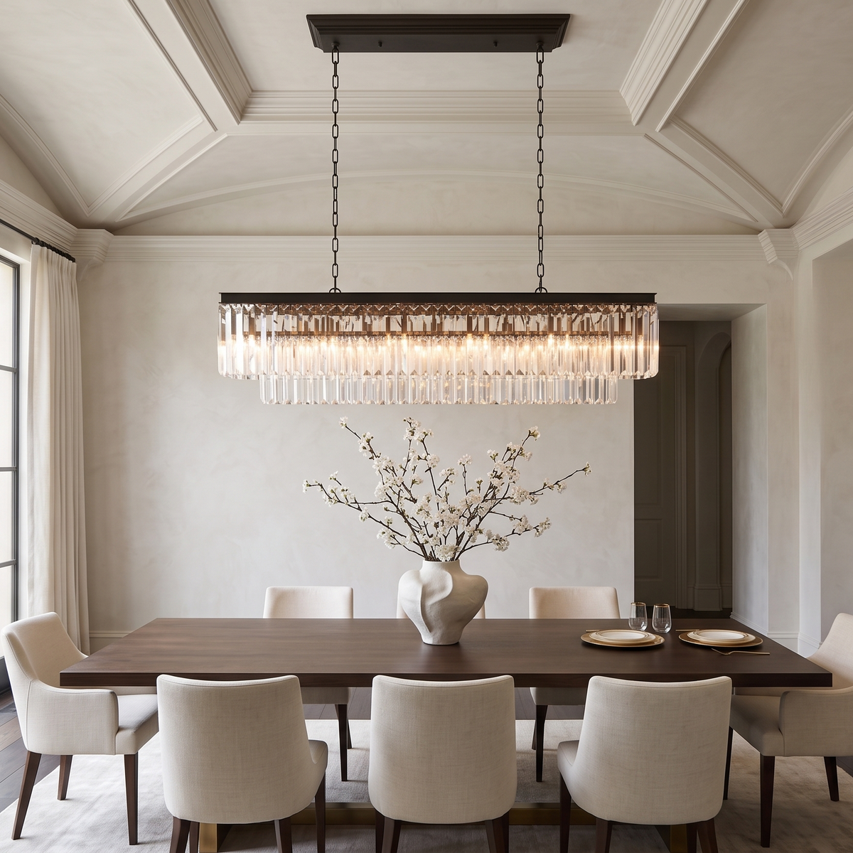 Leyland Tiered Rectangular Chandelier Light