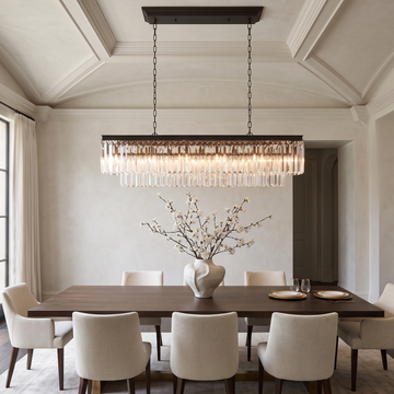 Leyland Tiered Rectangular Chandelier Light