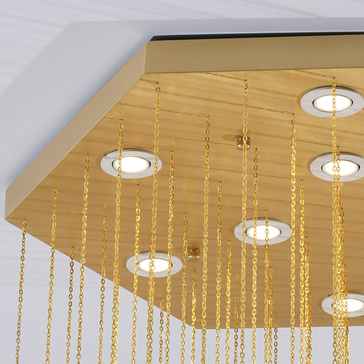 Elegant Hexa Alabaster Cascade Chandelier - Kavker