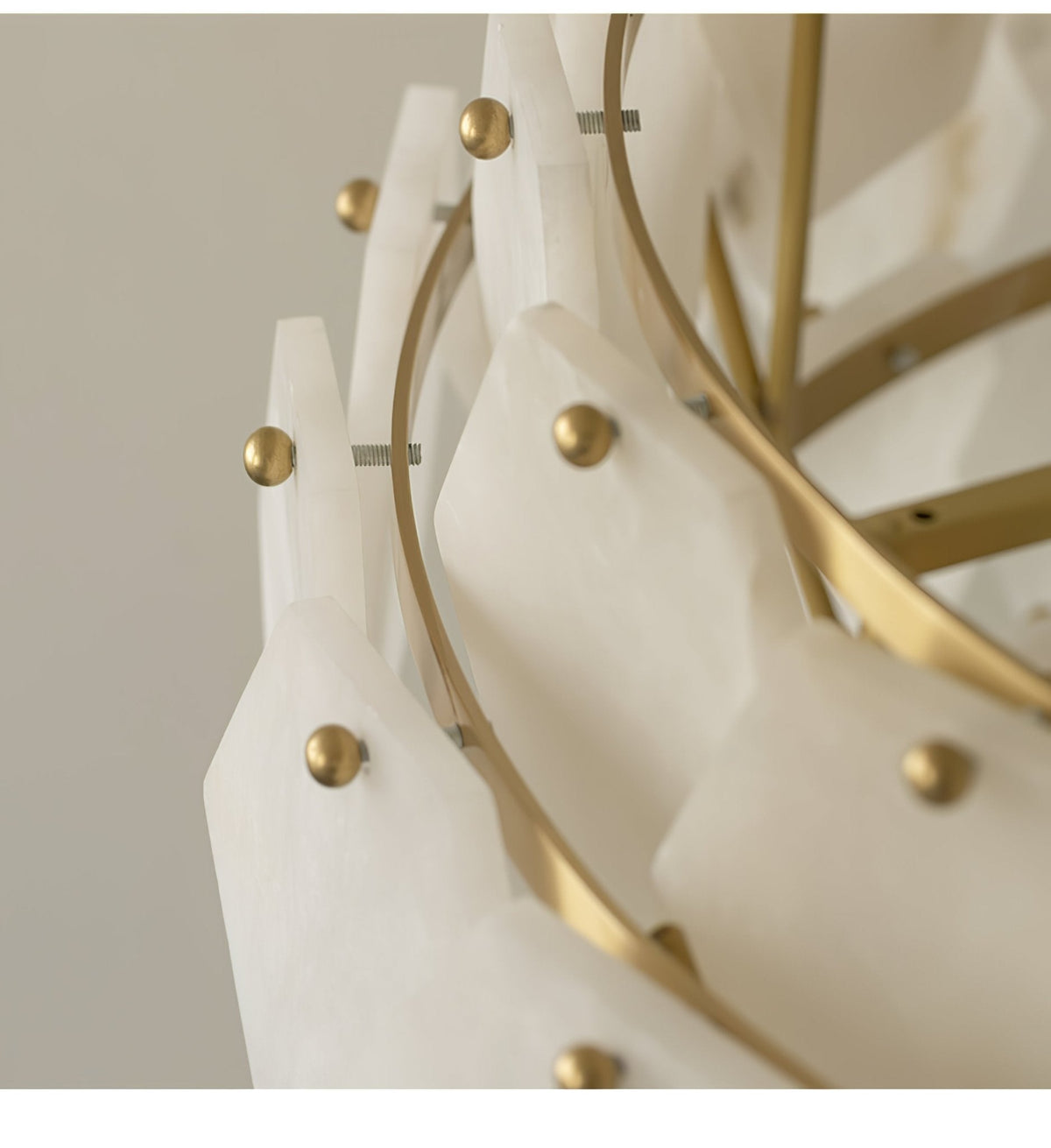Elegant Hexa Cloud Alabaster Pendant Light - Kavker