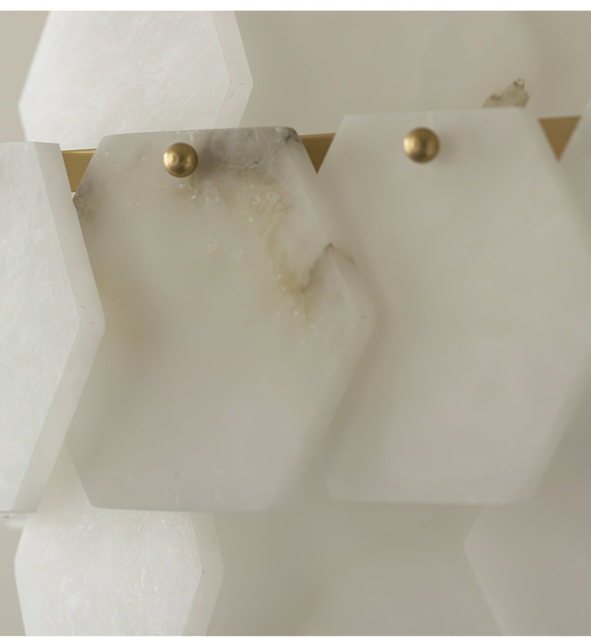 Elegant Hexa Cloud Alabaster Pendant Light - Kavker