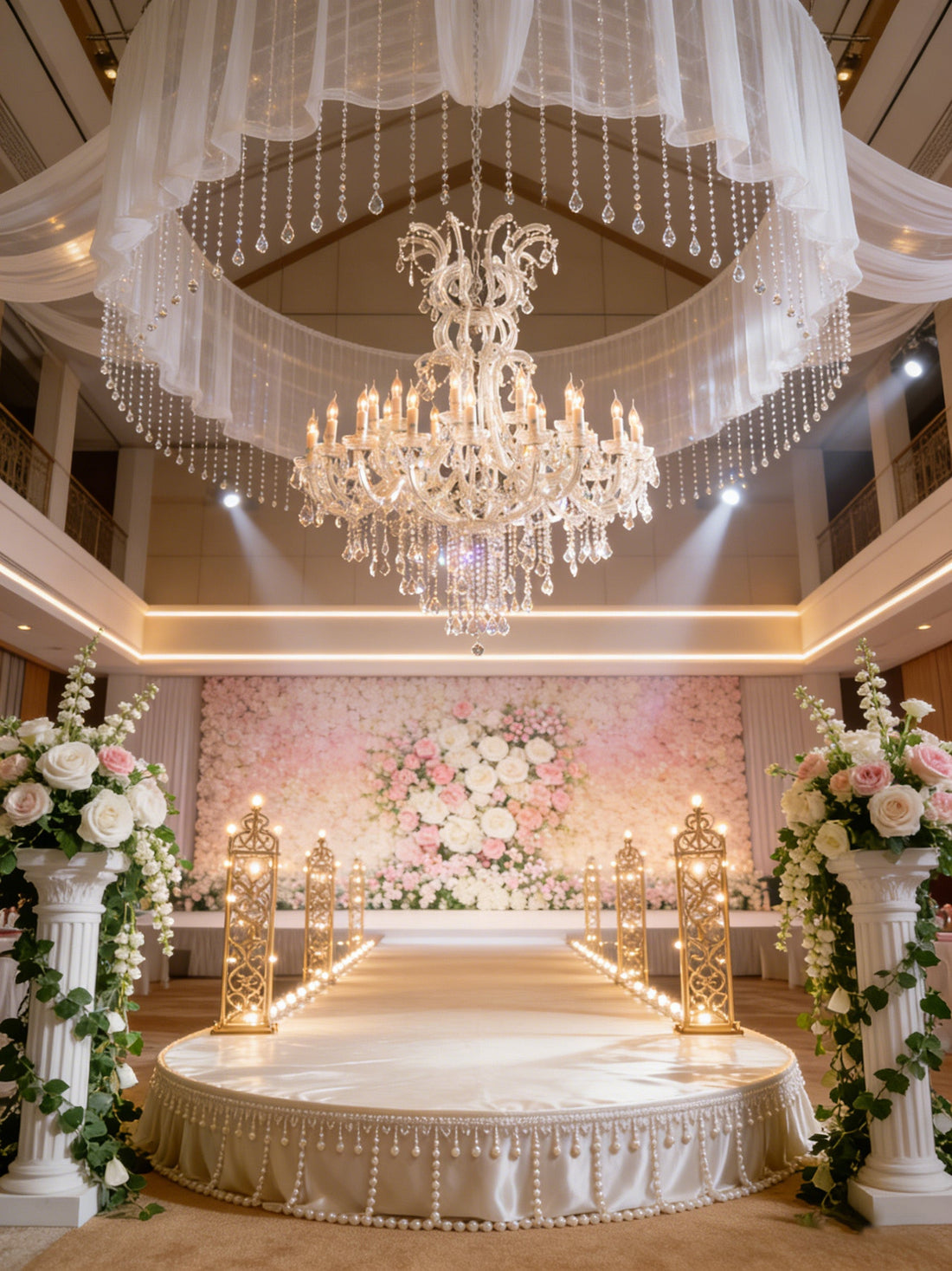 30 Lights Maria Theresa Chandelier 47'' Wide Large Crystal Chandelier for Wedding Hall