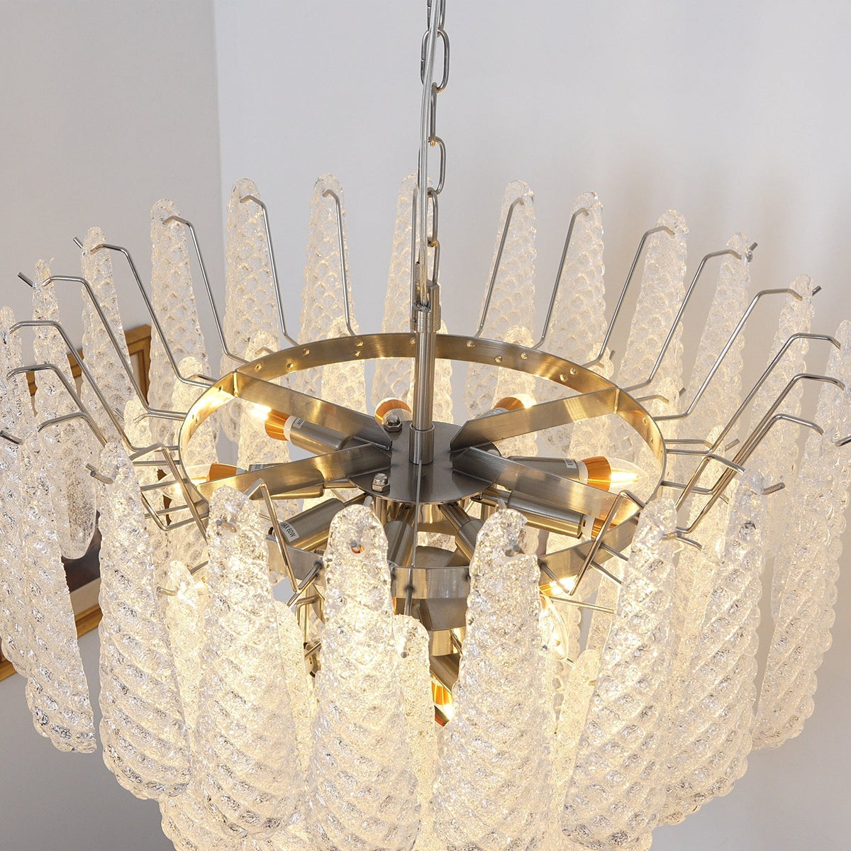 Exquisite Murano Glass Dewdrop Chandelier