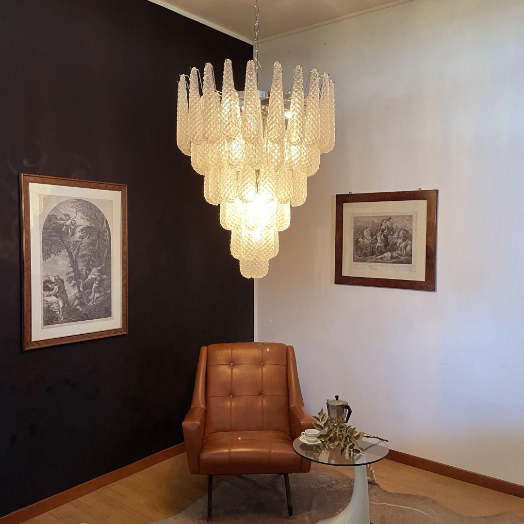 Exquisite Murano Glass Dewdrop Chandelier