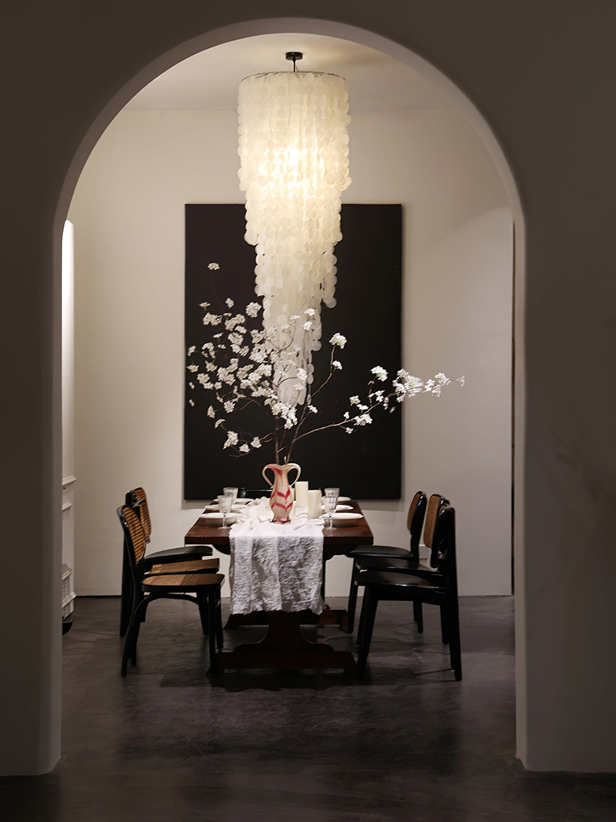 Modern Nerida Shell Chandelier