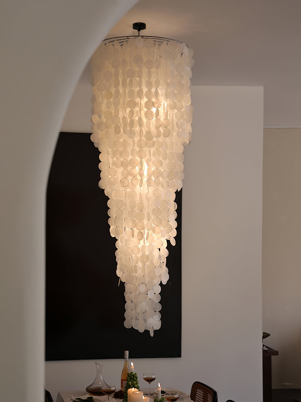 Modern Nerida Shell Chandelier