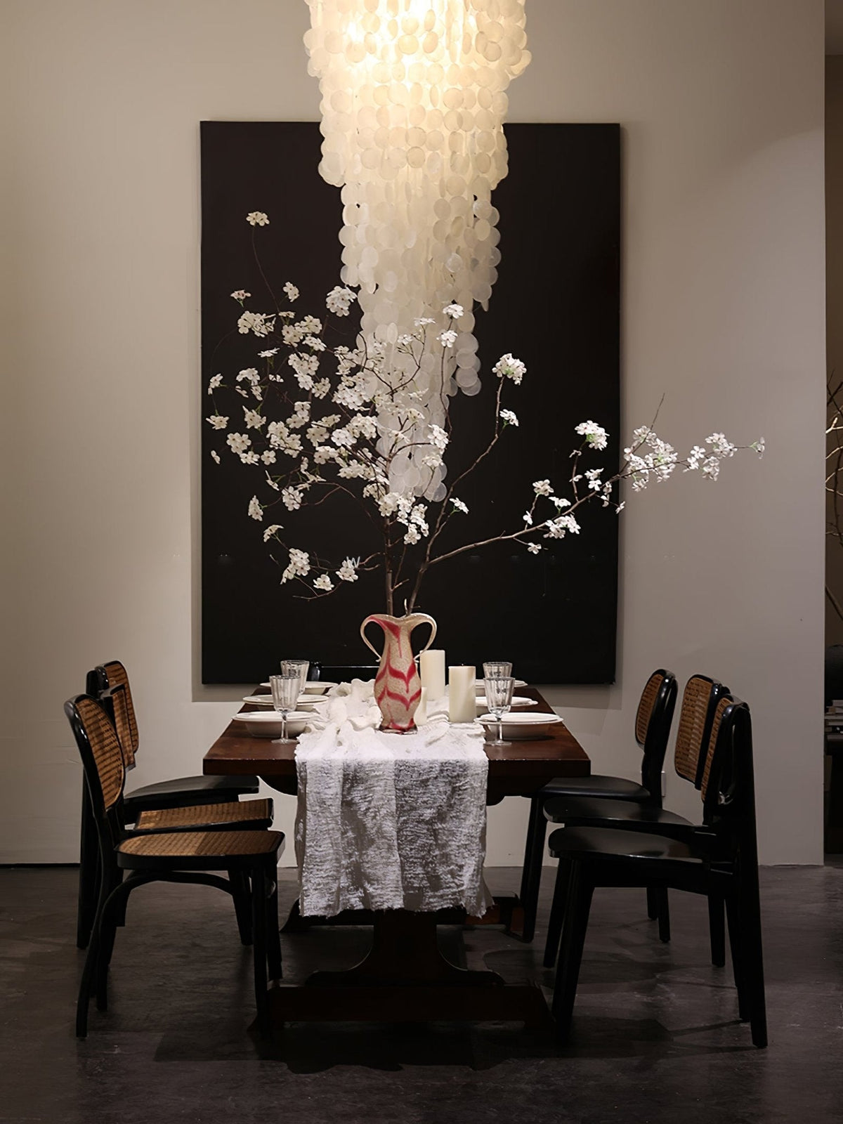 Modern Nerida Shell Chandelier