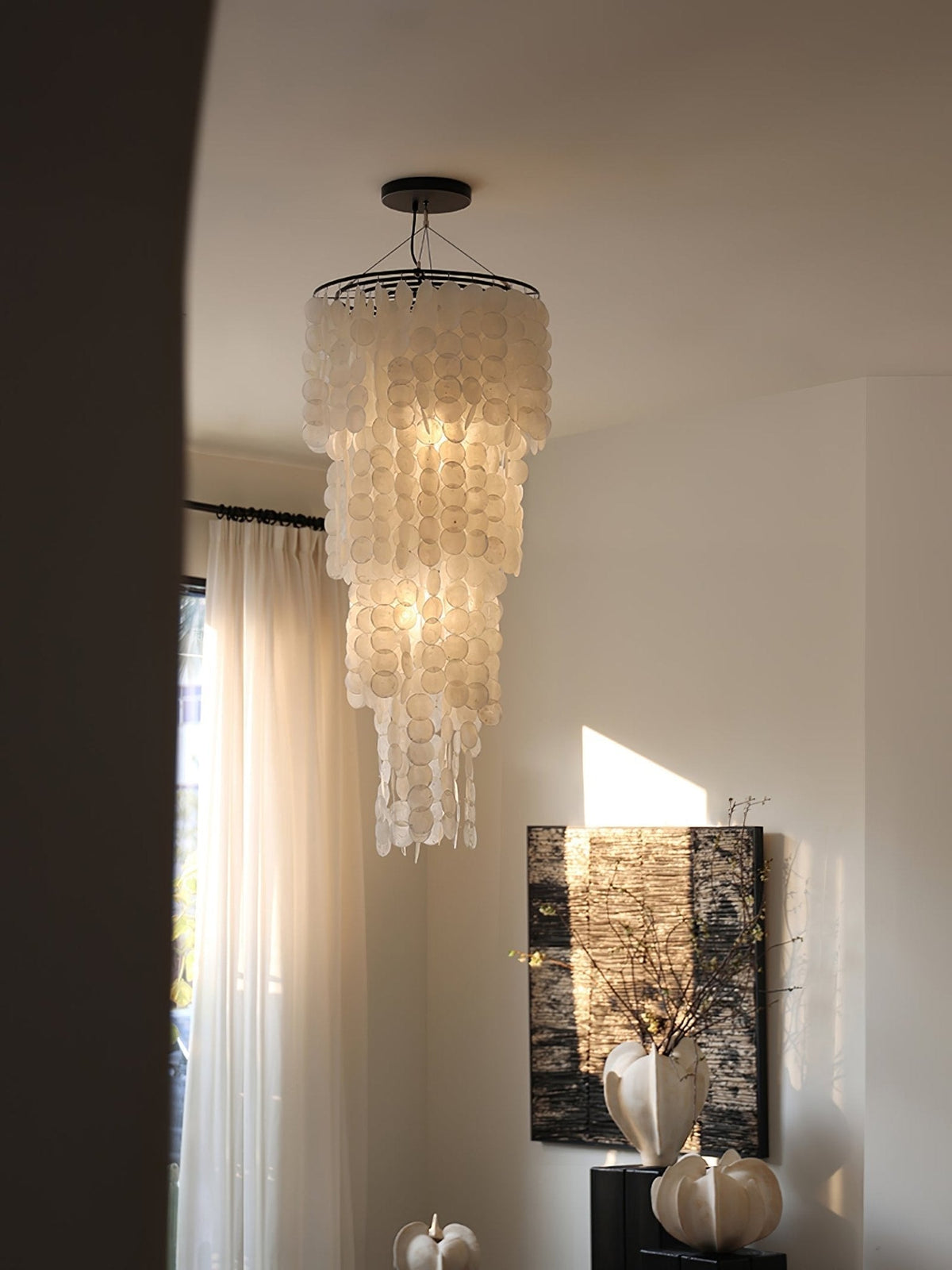 Modern Nerida Shell Chandelier