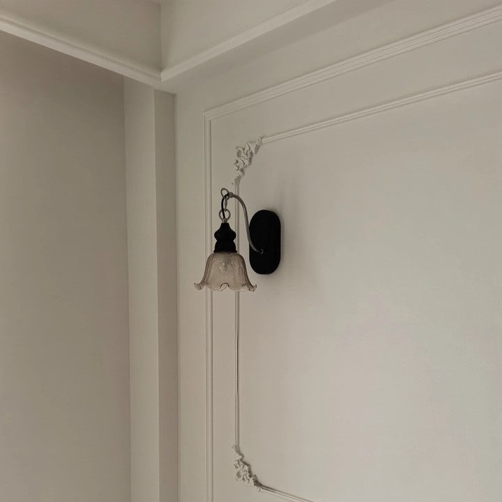 Vintage Rose Bell Wall Sconce