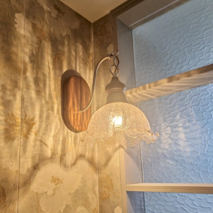Vintage Rose Bell Wall Sconce