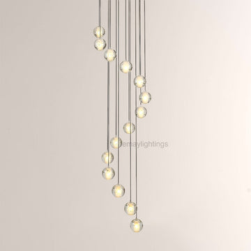 Pearl Ball Ceiling Chandelier 14 20 Light