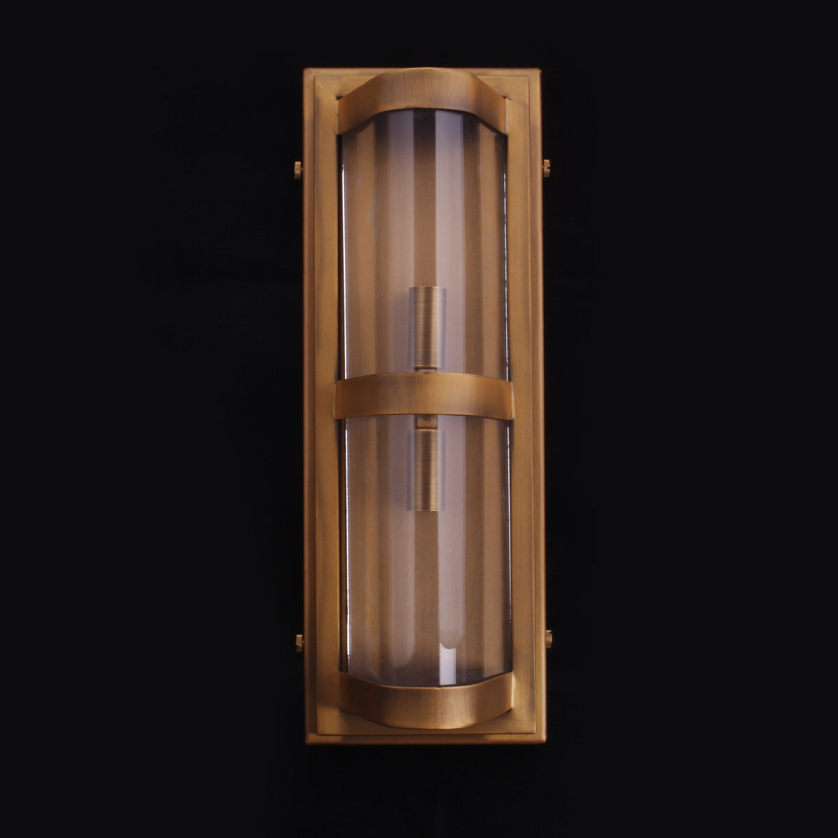 Curved Glass Industrial Sconce - Kavker
