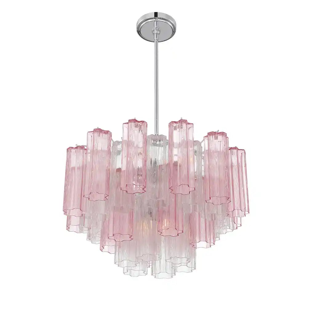 Addis Chandelier 17.8" 19.8" 22" 26.8" 32''D-19.8"-Chrome-Spring-Kavker