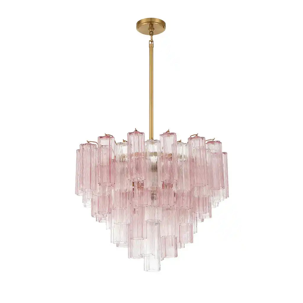 Addis Chandelier 17.8" 19.8" 22" 26.8" 32''D-22"-Brass-Spring-Kavker