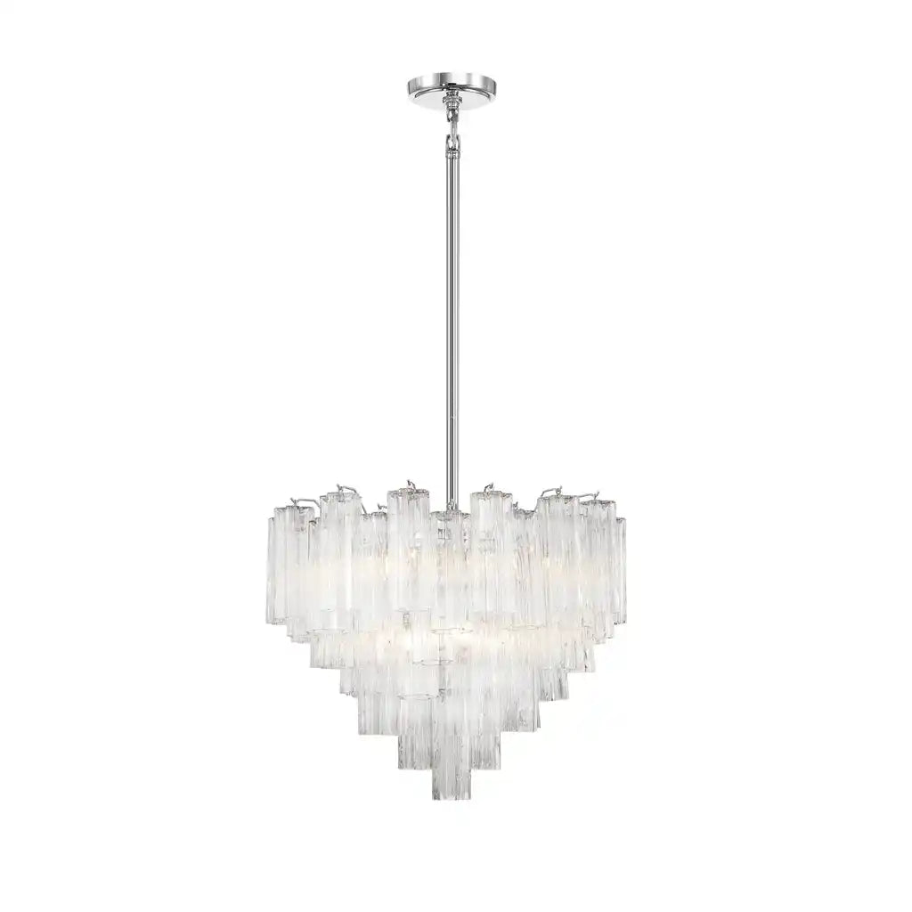 Addis Chandelier 17.8" 19.8" 22" 26.8" 32''D-22"-Chrome-Clear-Kavker