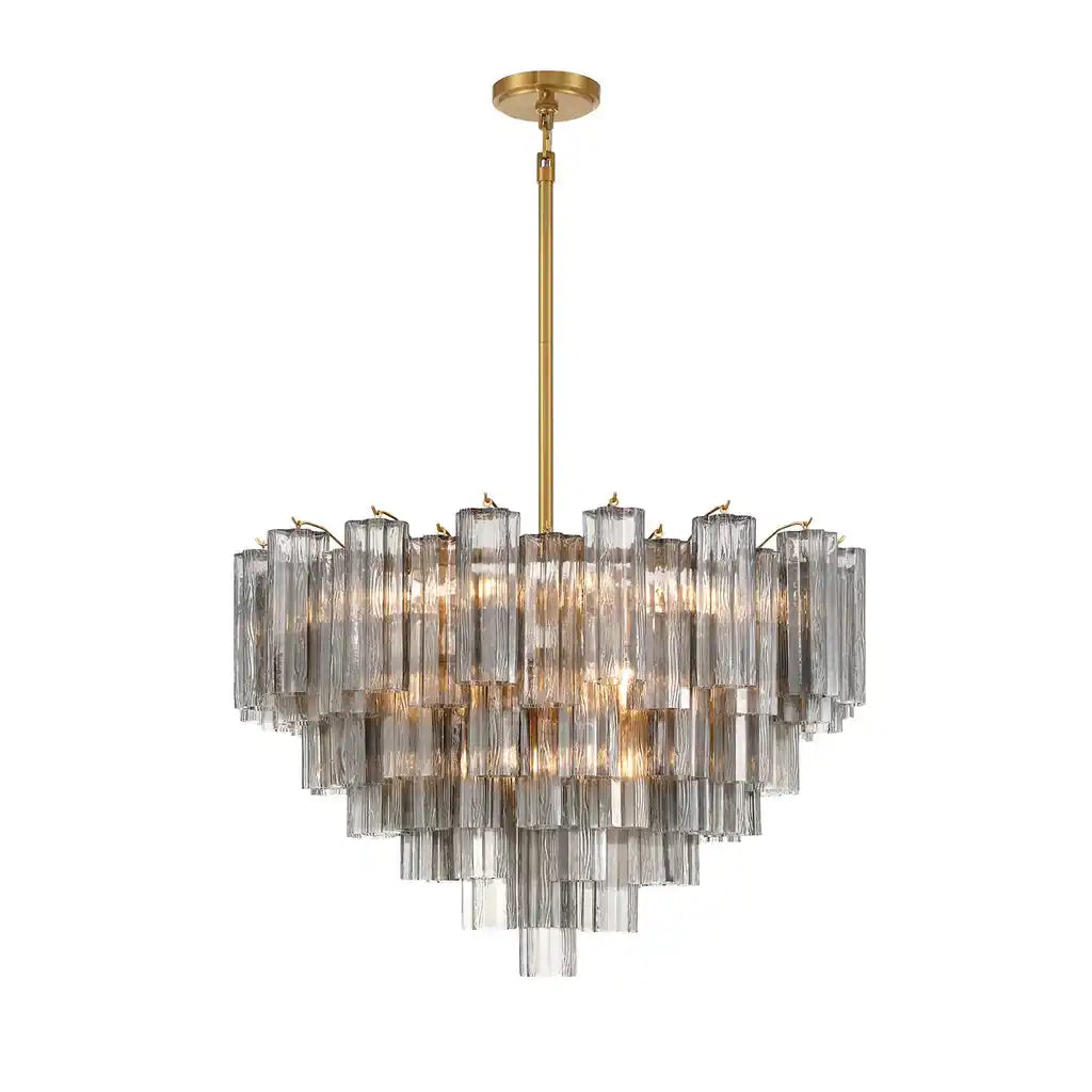Addis Chandelier 17.8" 19.8" 22" 26.8" 32''D-26.8"-Brass-Autumn-Kavker