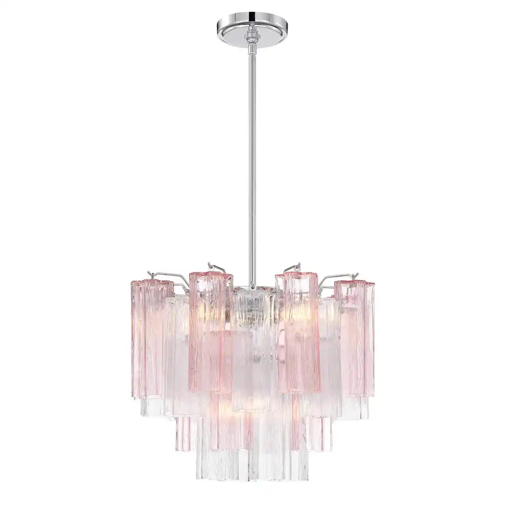 Addis Chandelier 17.8" 19.8" 22" 26.8" 32''D-17.8"-Chrome-Spring-Kavker