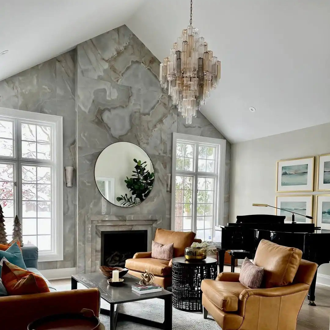 Addis Diamond Chandelier 49''H-Kavker