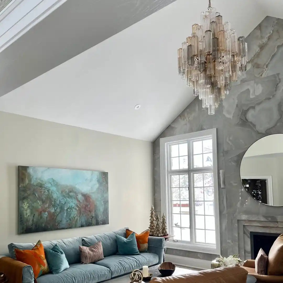 Addis Diamond Chandelier 49''H-Kavker