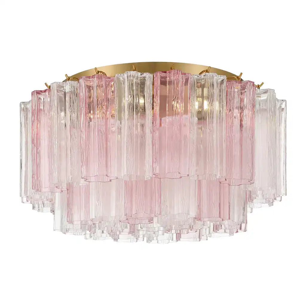 Addis Flushmount 22"/32"-22"-7 Lights-Brass-Spring-Kavker