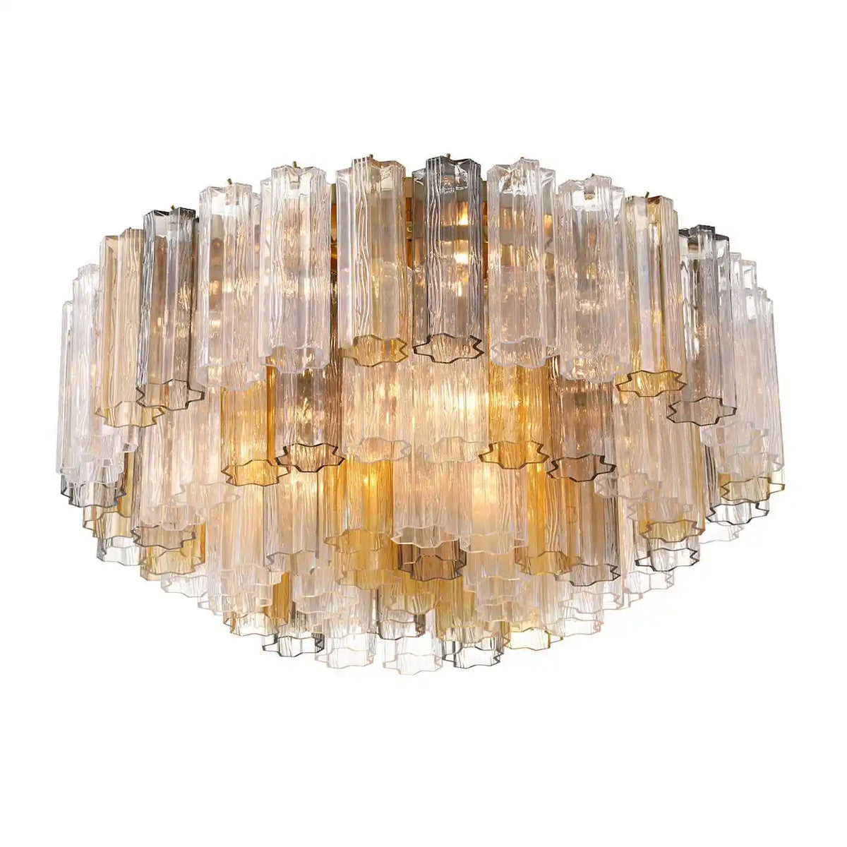 Addis Flushmount 22"/32"-32"-16 Lights-Brass-Autumn-Kavker