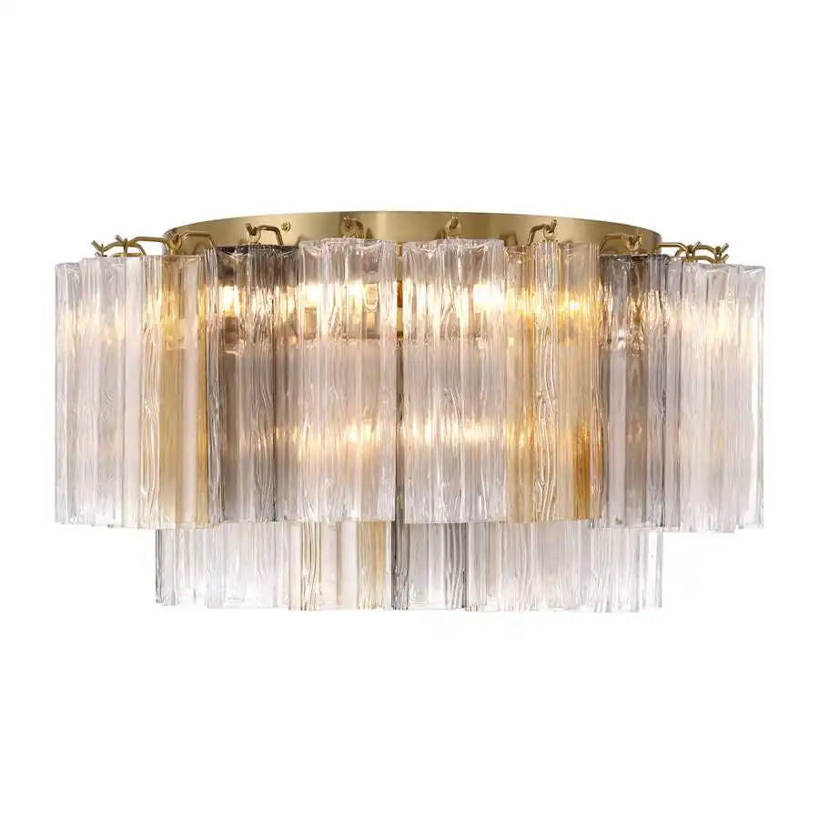 Addis Flushmount 22"/32"-22"-7 Lights-Brass-Autumn-Kavker