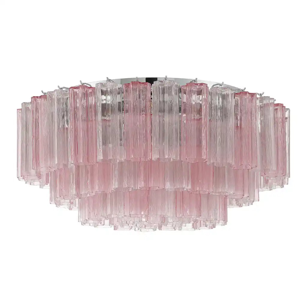 Addis Flushmount 22"/32"-32"-16 Lights-Polished Chrome-Spring-Kavker