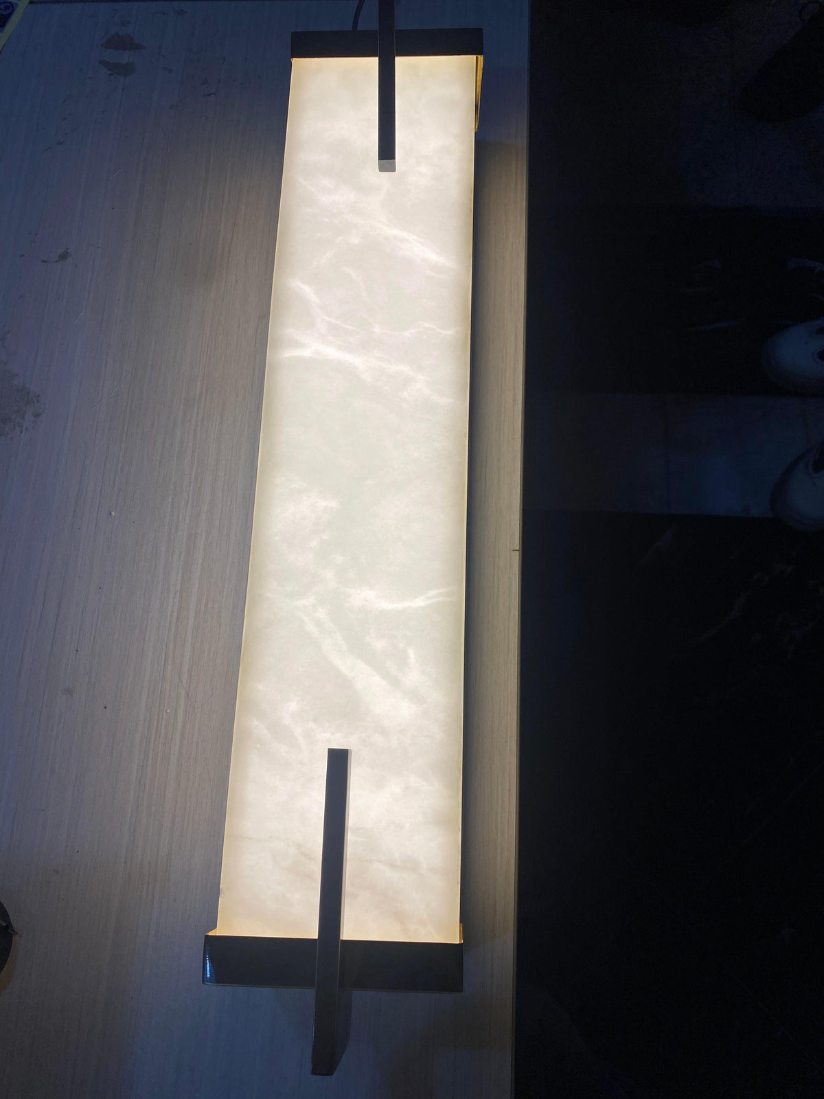 Beckett Alabaster Wall Sconce - ∅ 4.7″ x H 31.5″ Set of 2BronzeKavker