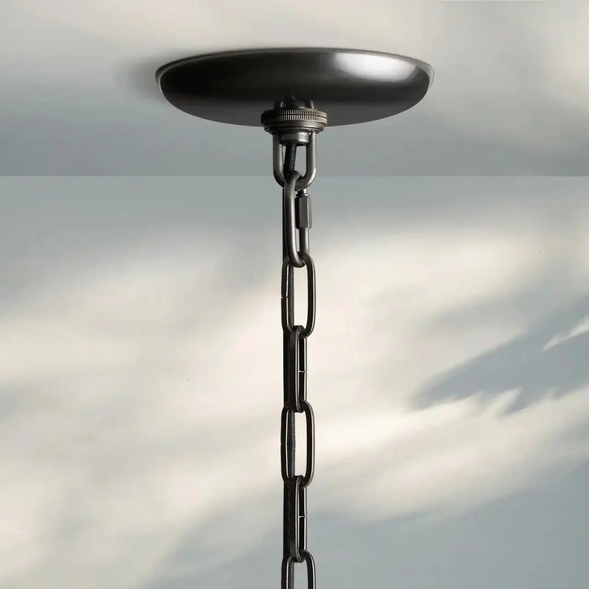 Ghiaccio Glass Round Chandelier 24" 36" 48" 60" - 3 - Tier 24"BrassSmoke-Kavker