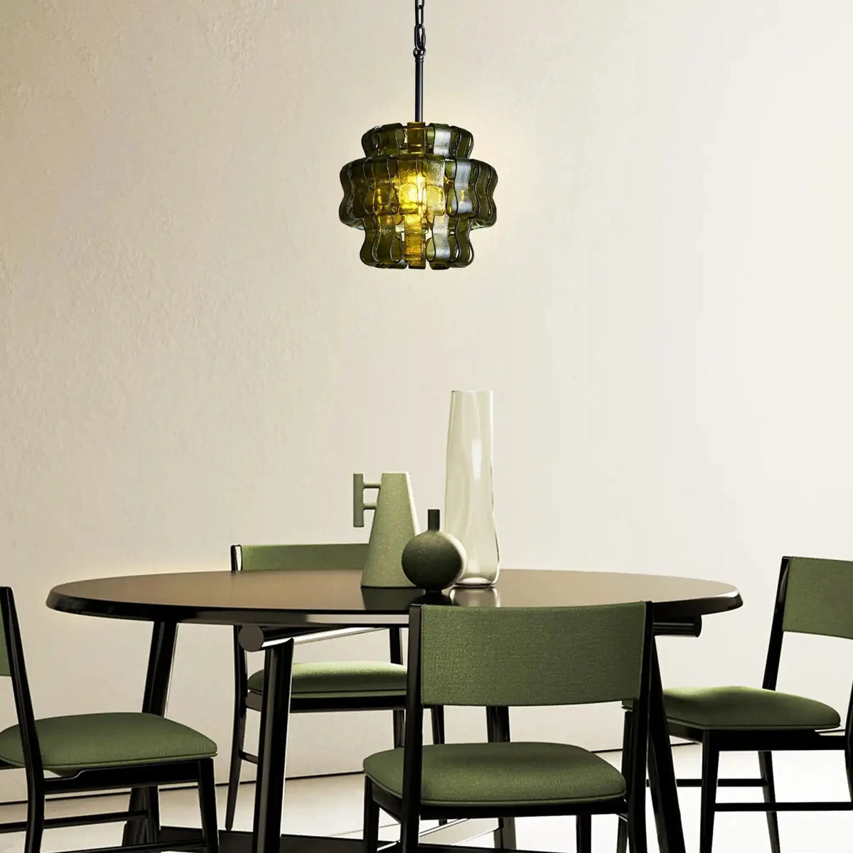 Ghiaccio Pendant Light - BronzeGreen-Kavker