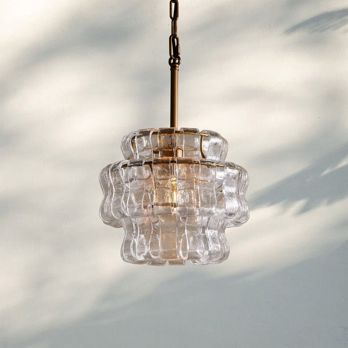 Ghiaccio Pendant Light - BrassClear-Kavker