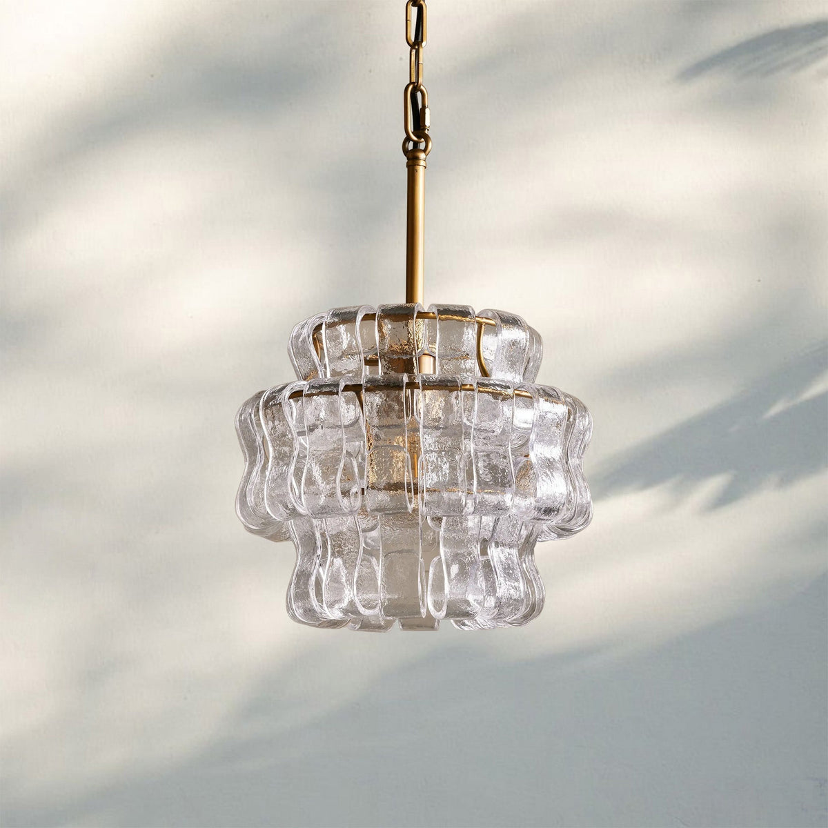 Ghiaccio Pendant Light - BrassSmoke-Kavker