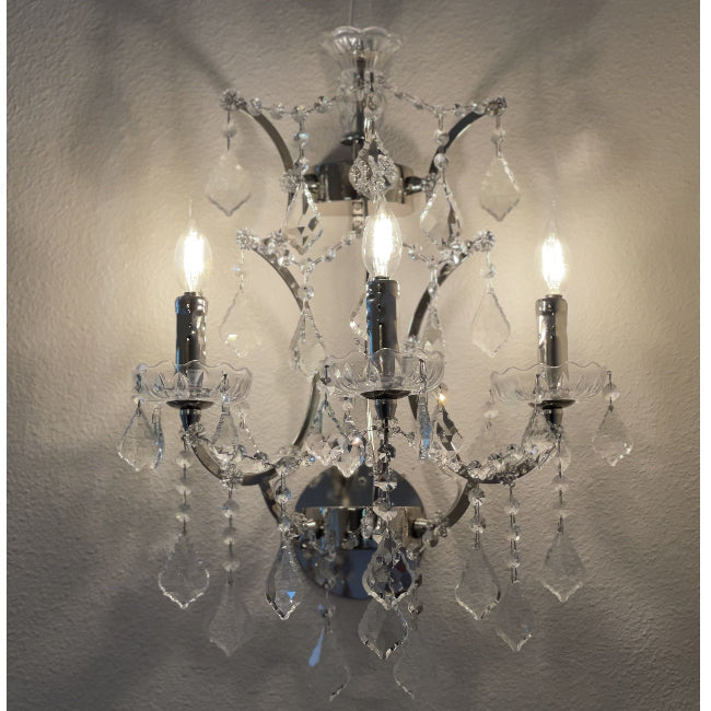 MN Orb Crystal 3L  Sconce - Kavker