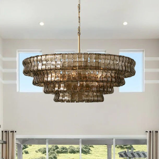 Ghiaccio Round Chandelier Light