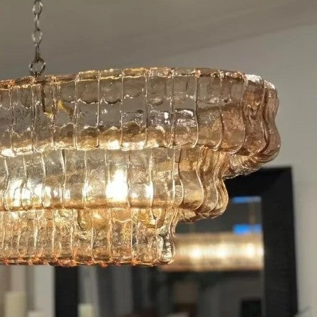 Ghiaccio Oval Chandelier Light