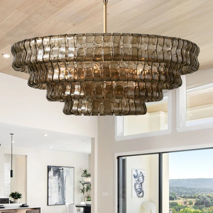 Ghiaccio Round Chandelier Light