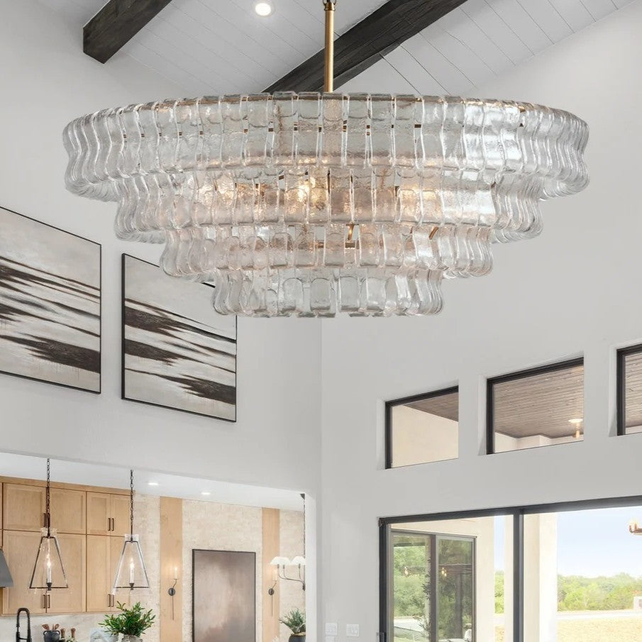 Ghiaccio Round Chandelier Light