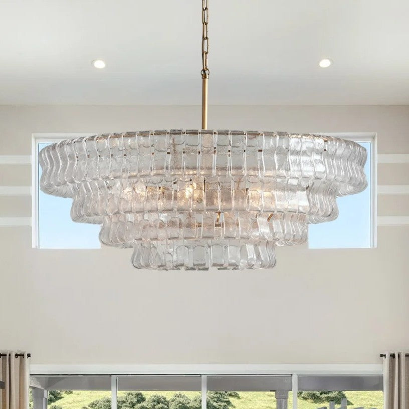 Ghiaccio Round Chandelier Light