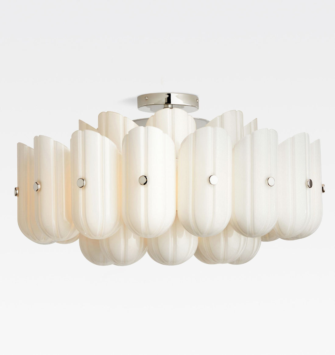 Lorna LED Double Tier Flush Mount 25" - Aged BrassKavker
