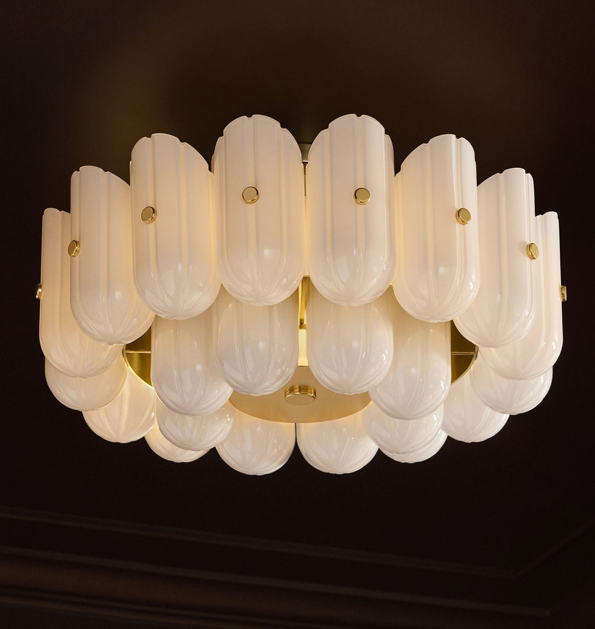 Lorna LED Double Tier Flush Mount 25" - BronzeKavker