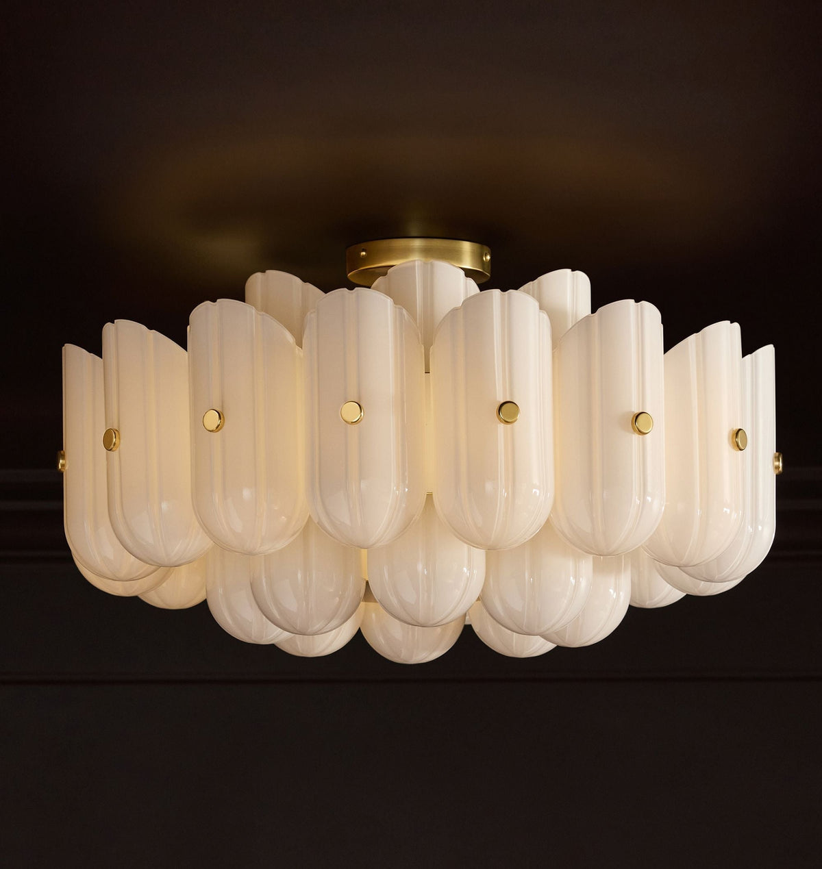 Lorna LED Double Tier Flush Mount 25" - BronzeKavker