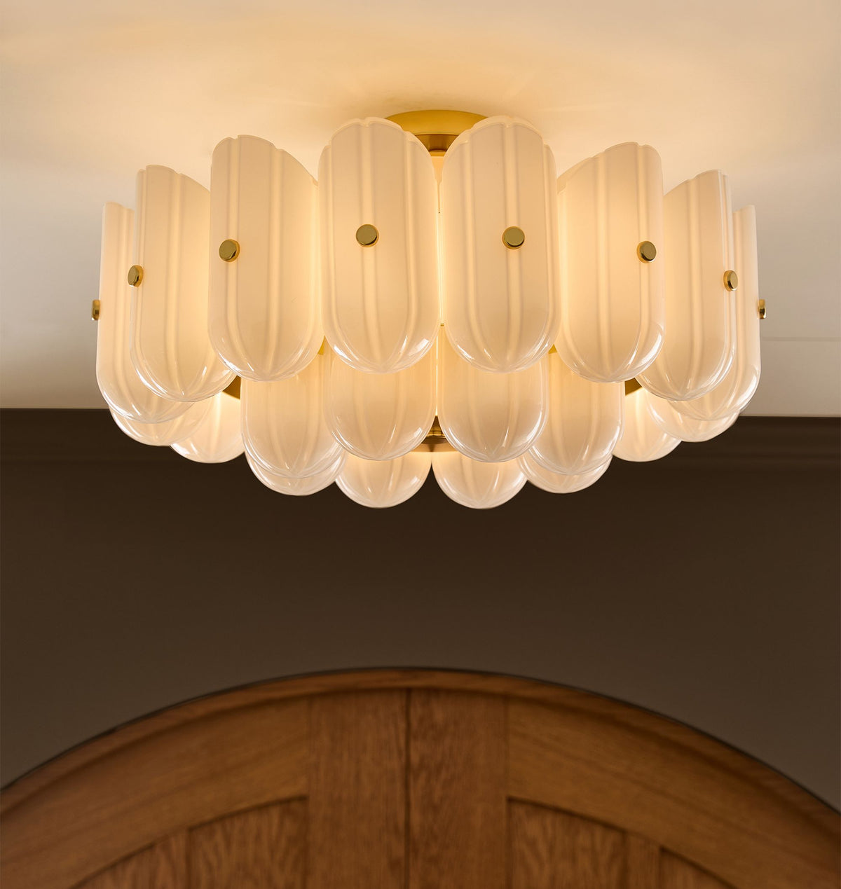 Lorna LED Double Tier Flush Mount 25" - BronzeKavker