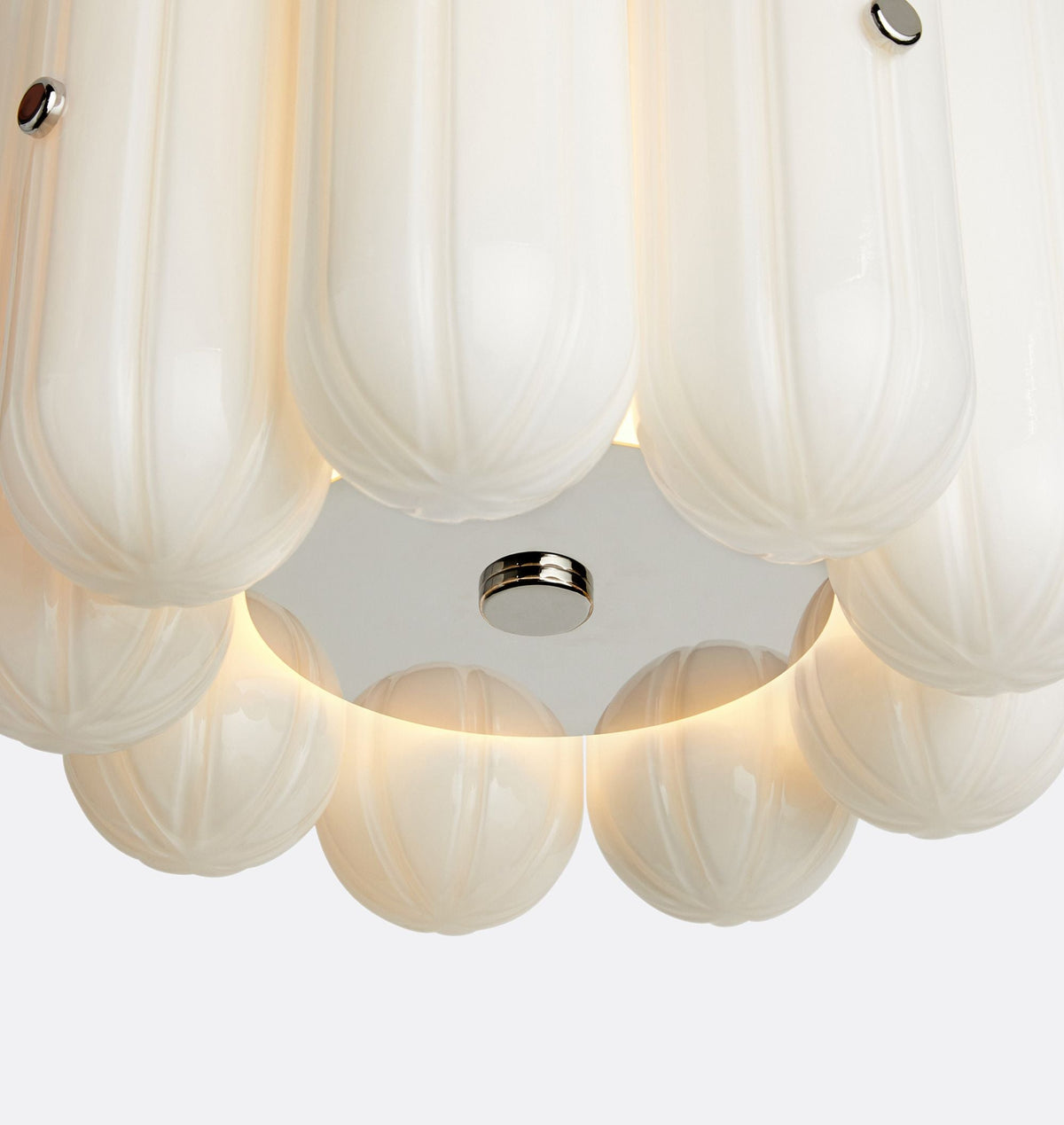 Lorna LED Flush Mount 16" - Polished NickelKavker