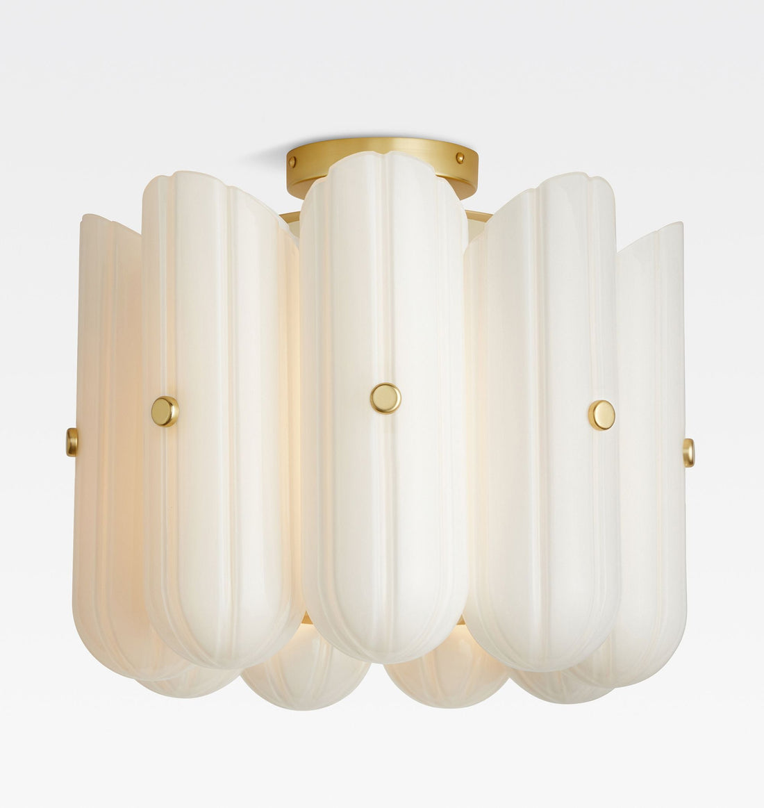 Lorna LED Flush Mount 16" - Aged BrassKavker