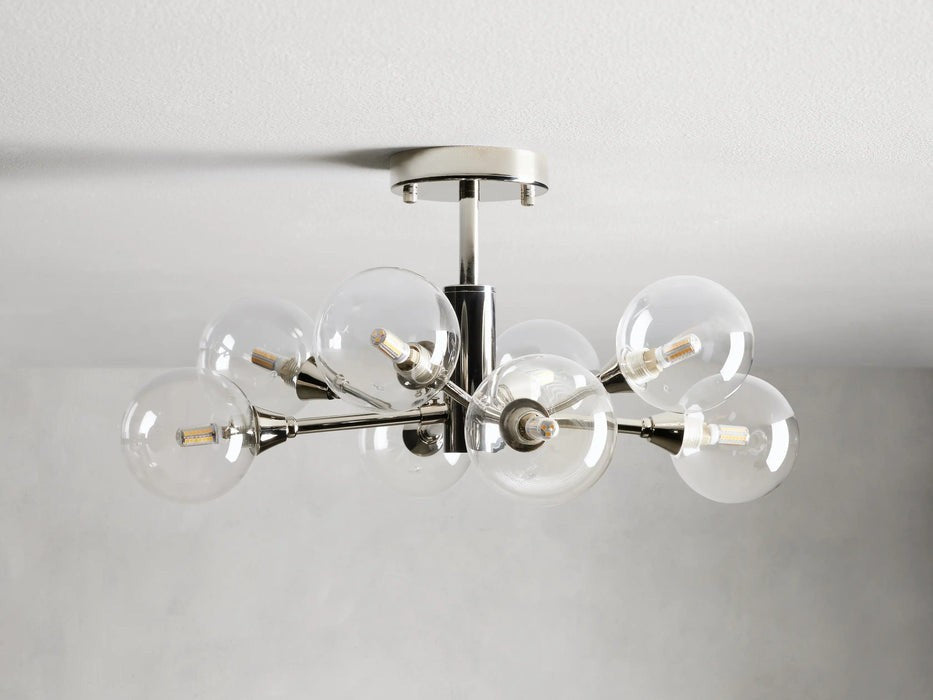 Sera Glass Globe Flushmount