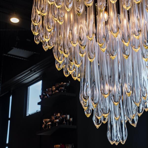 Tiffany Round Flushmount Pendant-Chandelier-Kavker-Kavker